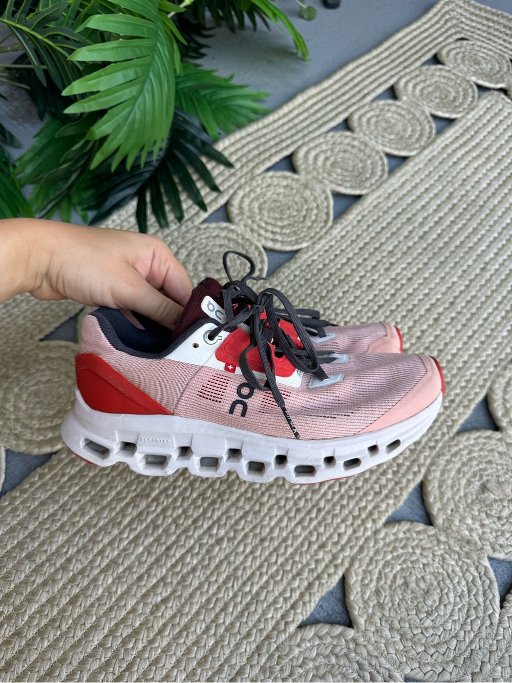 On Running Cloud X Athletic Training Sneakers Rose Red Size 7